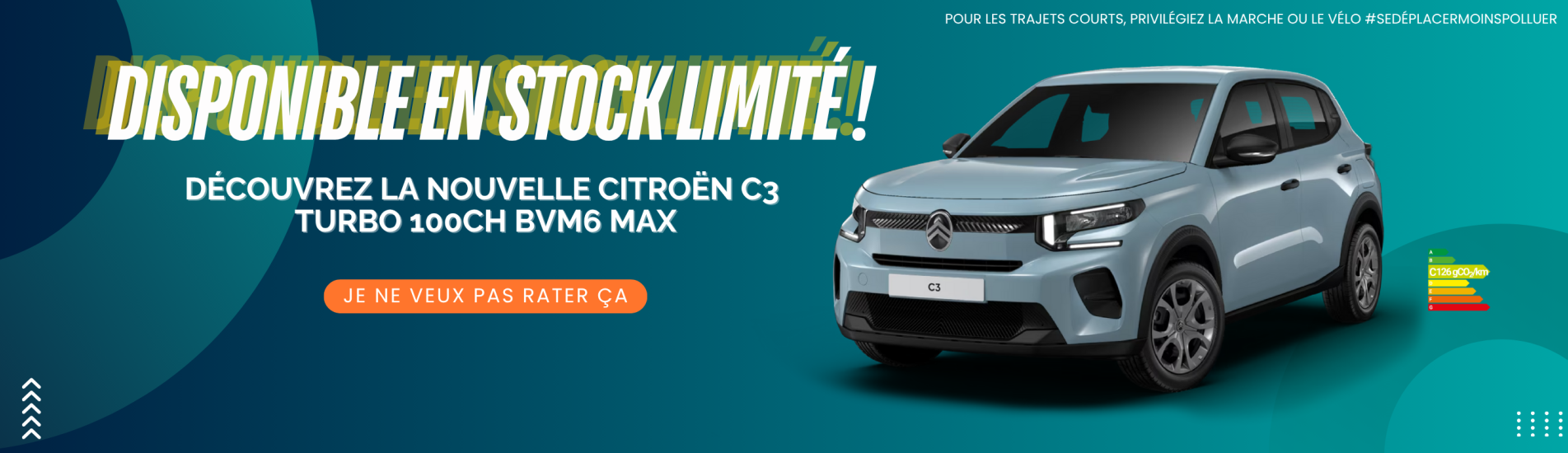 Découvrez la nouvelle Citroën C3 Turbo en stock !