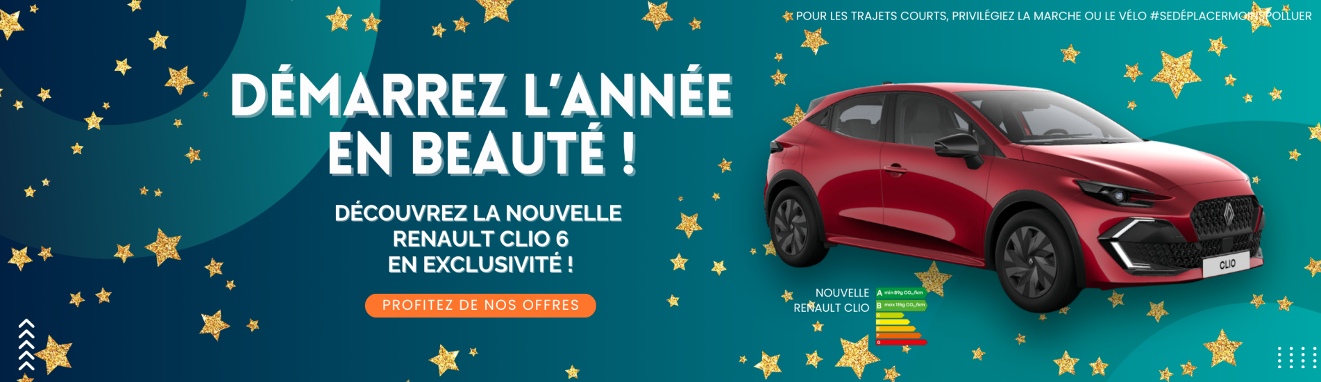 Commencez l'année en beauté avec la Nouvelle Renault Clio !